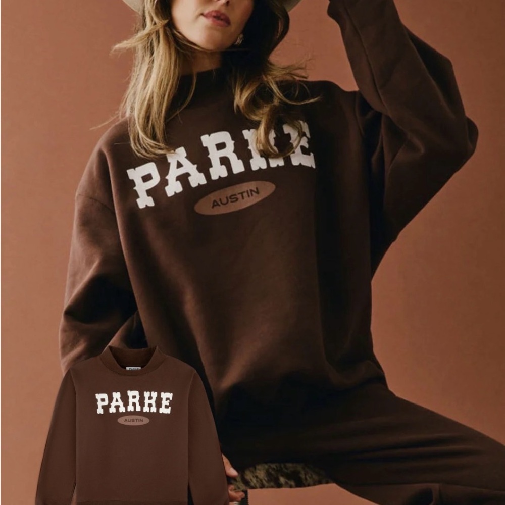 Parka Brown Crew Neck Sweater